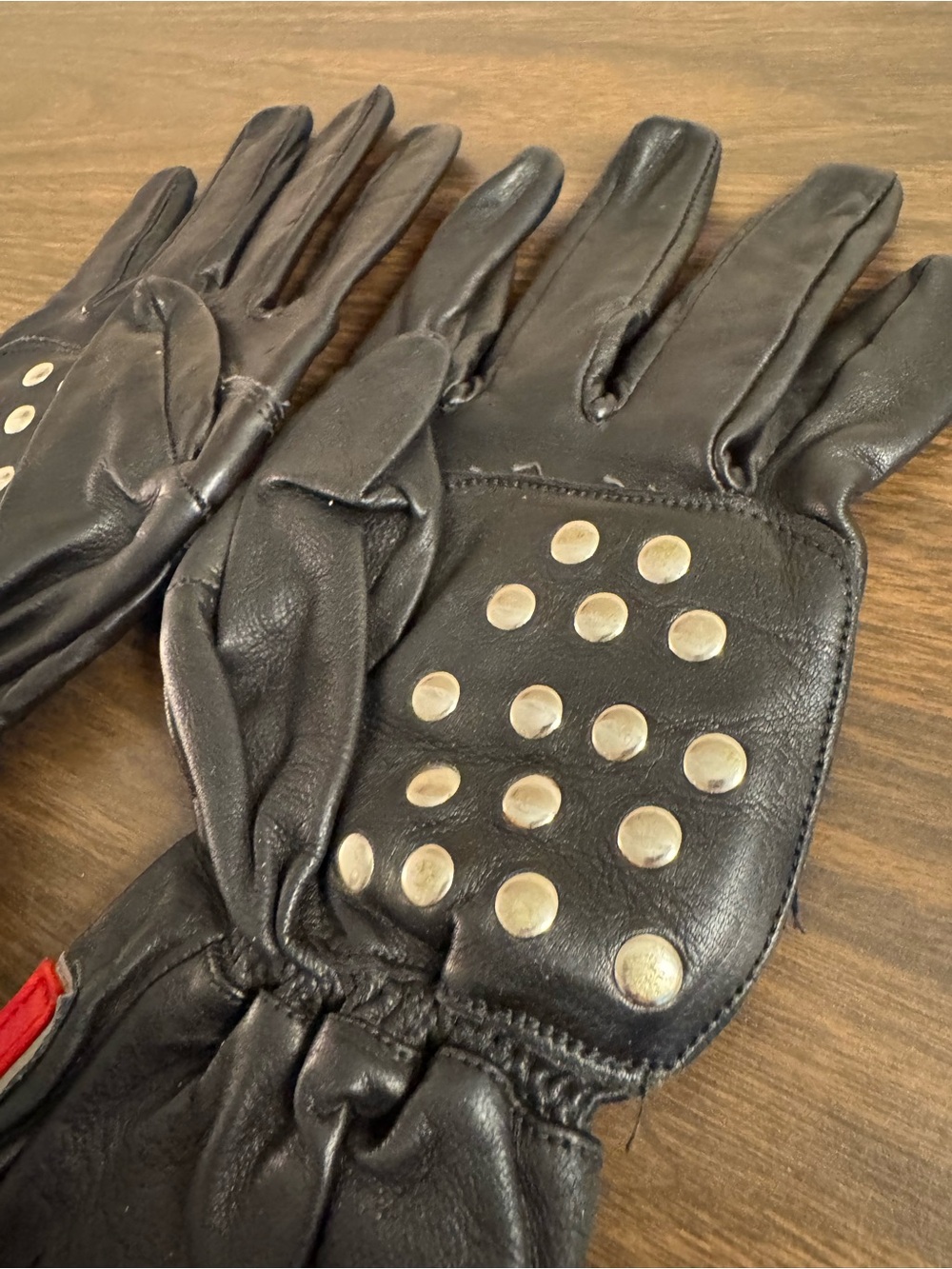 Vintage Frank Thomas Made in England Leather Motorcycle Gloves Men’s L Bike - Picture 5 of 10